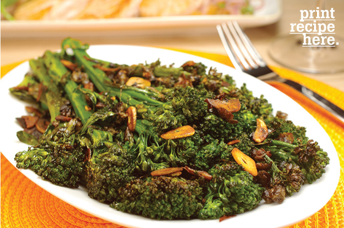 Charred Broccolini with Garlic-Caper Sauce