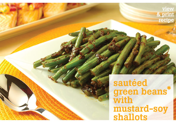 RECIPE: Sauteed Green Beans with Mustard-Soy Shallots