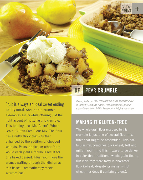 RECIPE: Pear Crumble