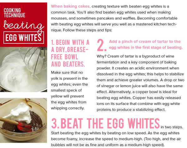 Cooking Technique: Beating Egg Whites