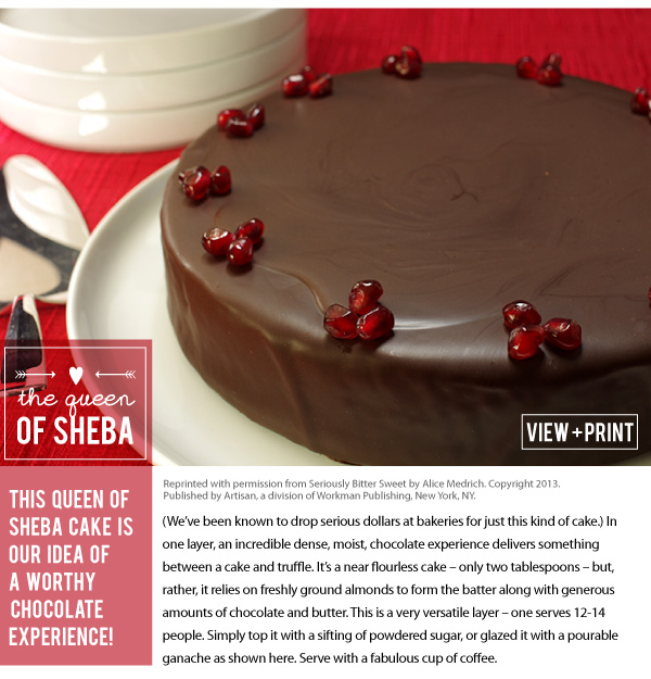 RECIPE: Queen of Sheba