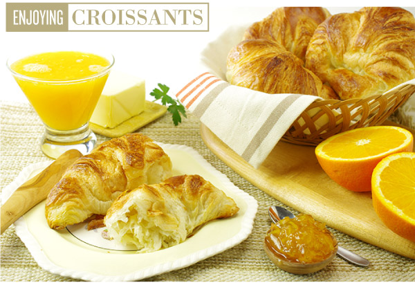 Enjoying Croissants