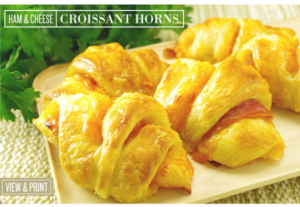 RECIPE: Ham and Cheese Croissants