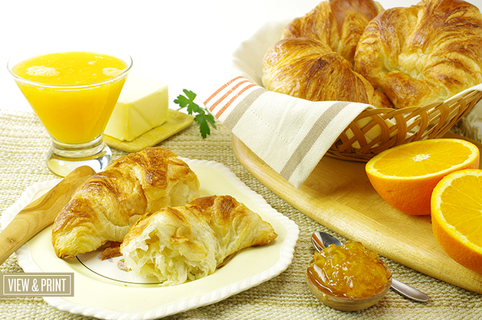 Fresh, Handmade Butter Croissants