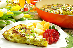 Potato Frittata with Feta and Scallions