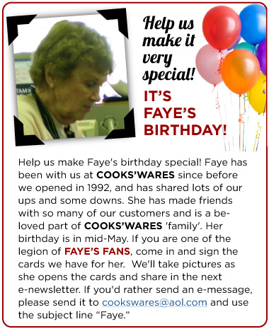 It's Faye's Birthday!