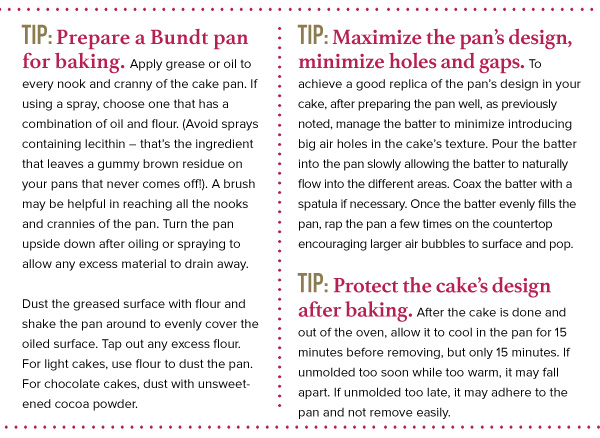 Cake Technique: Tips for Making Bundt Cakes