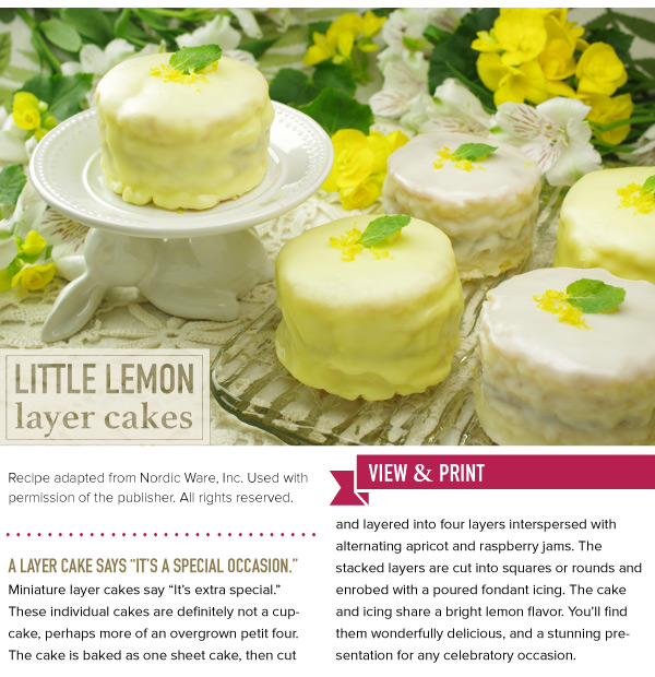 RECIPE: Little Lemon Layer Cakes