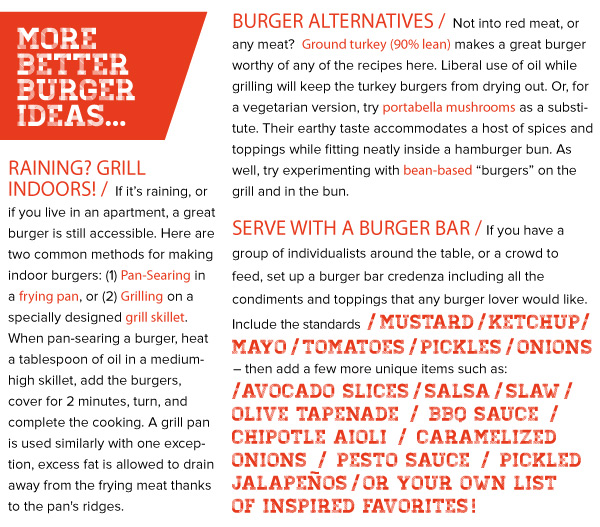 More Better Burger Ideas