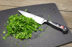 Chopping Cilantro