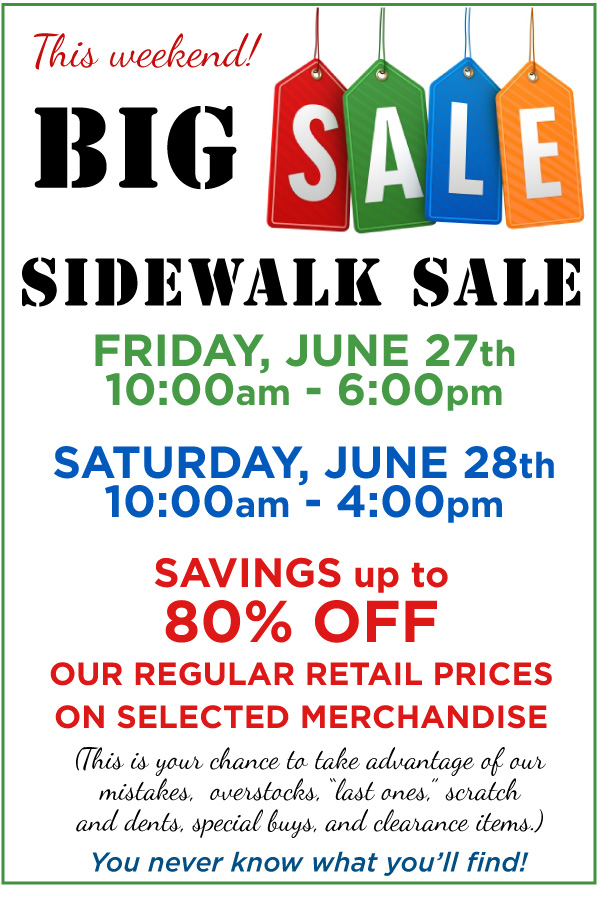 Sidewalk Sale