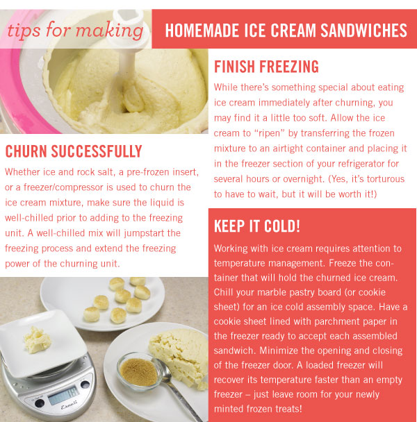 Tips for Making Homemade Ice Cream Sandwiches