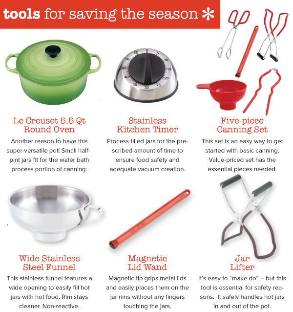 Tools for Saving the Season