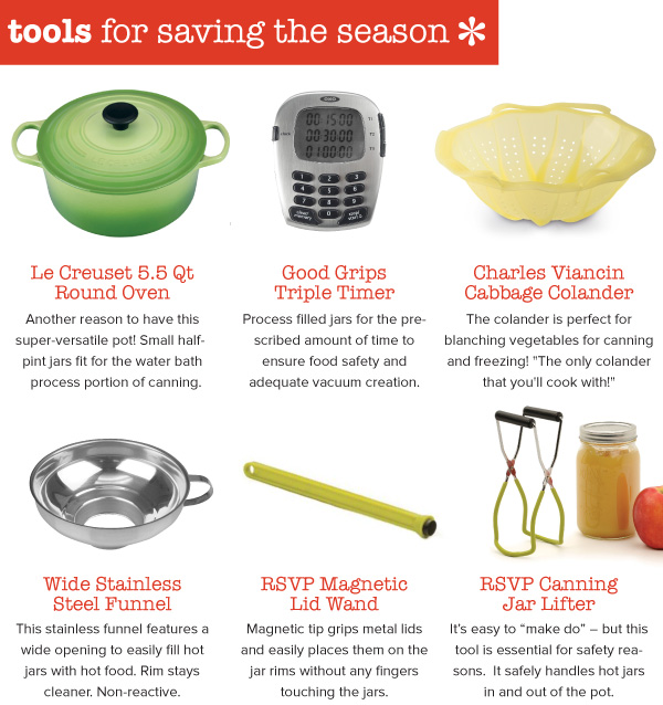 Tools for Saving the Season