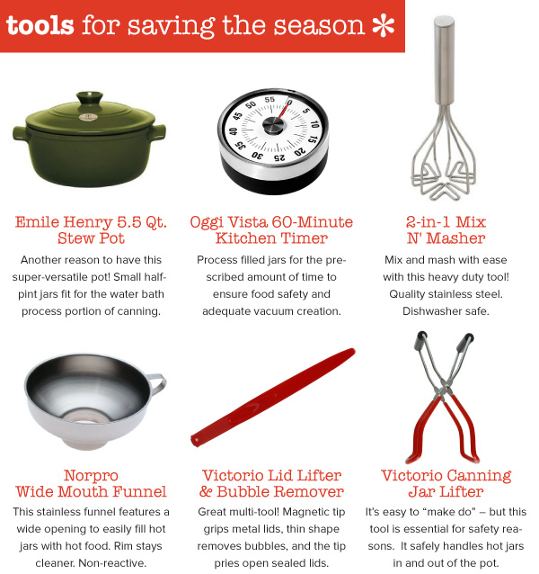 Tools for Saving the Season