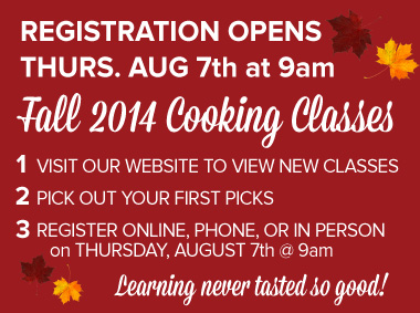 Fall Class Registration