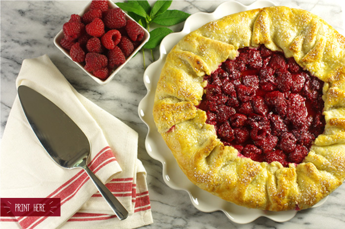 Fresh Red Raspberry Crostata