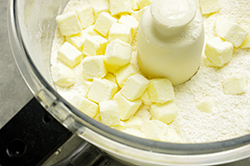 Butter Cubes in Food Processor