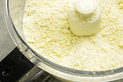 Egg and Flour Mixture in Food Processor