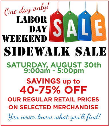 Sidewalk Sale