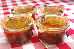 Pepper Relish in Jars
