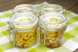 Corn Relish in Jars
