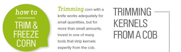 Trimming Kernels from a Cob