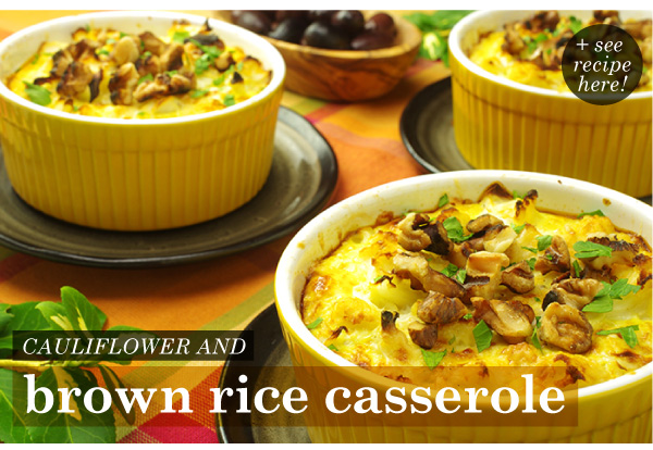 RECIPE: Cauliflower and Brown Rice Casserole