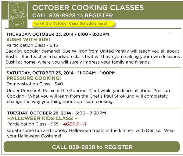 October Classes