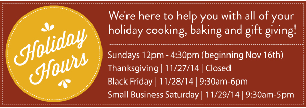 Holiday Hours