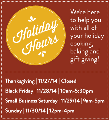 Holiday Hours