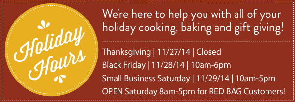 Holiday Hours