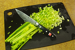 Chopping Celery