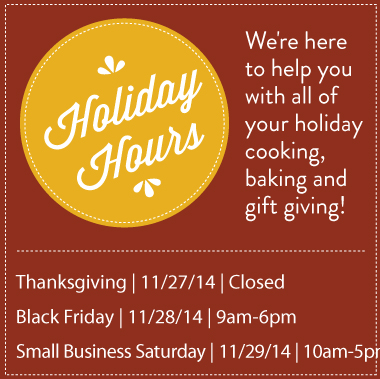 Holiday Hours