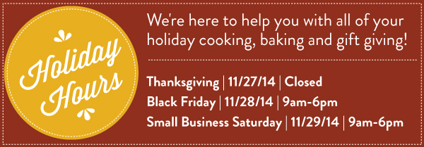 Holiday Hours