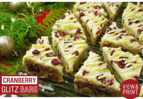 RECIPE: Cranberry Glitz Bars