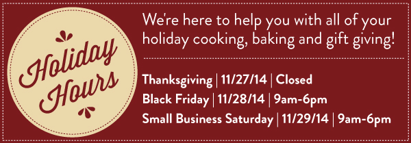 Holiday Hours