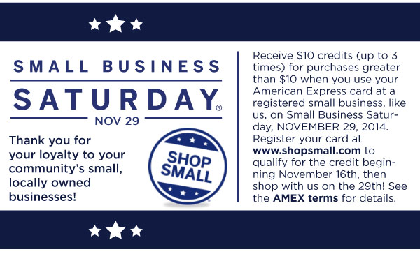 Small Business Saturday