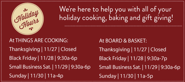 Holiday Hours