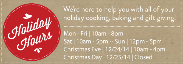 Holiday Hours