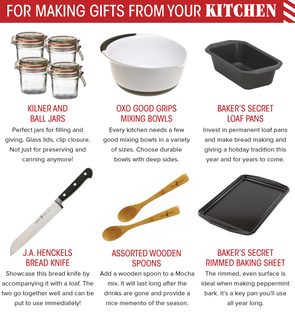 For Making Gifts from your Kitchen