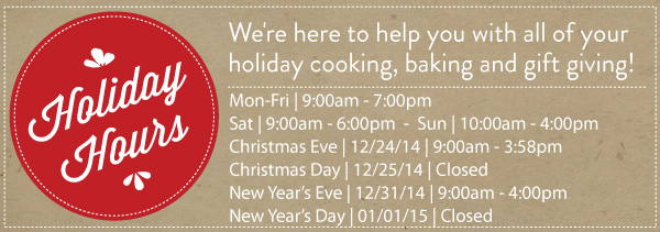 Holiday Hours