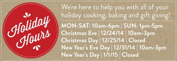 Holiday Hours