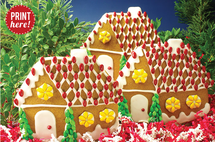 2D Gingerbread Houses
