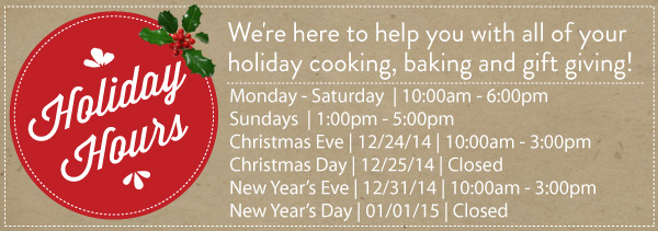 Holiday Hours