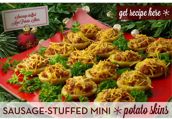 RECIPE: Sausage-Stuffed Mini Potato Skins