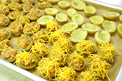 Stuffing the Potato Skins