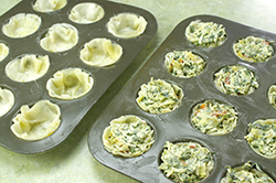 Filled Phyllo Cups
