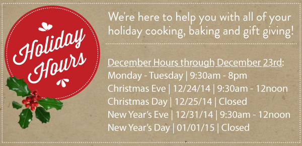 Holiday Hours