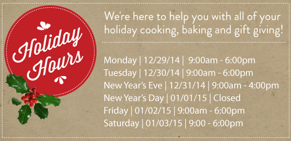 Holiday Hours